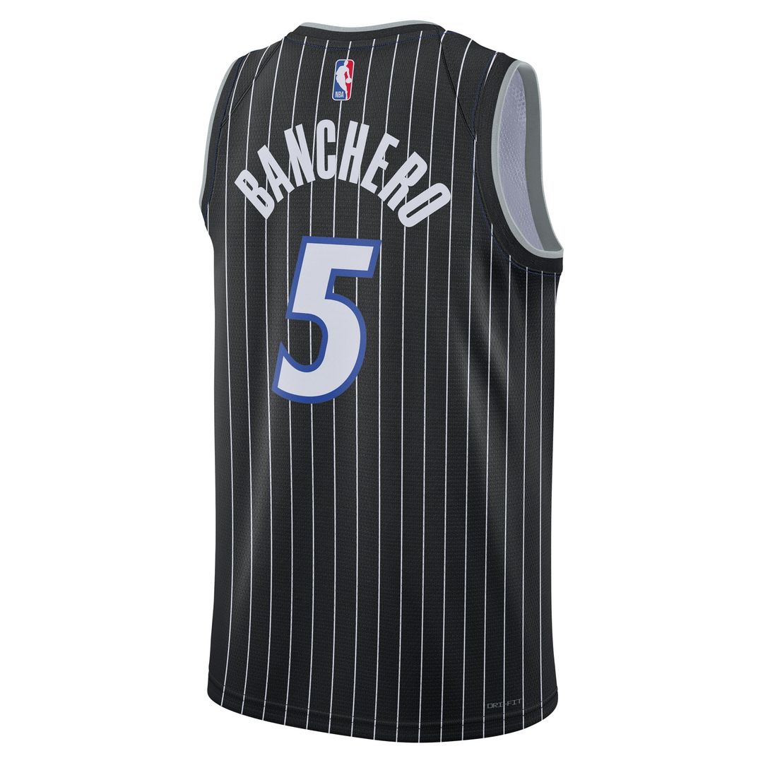 Paolo Banchero Orlando Magic Jordan Brand Unisex Swingman Jersey - Statement Edition - Black Official NBA Team Apparel Basketball Fan Gear