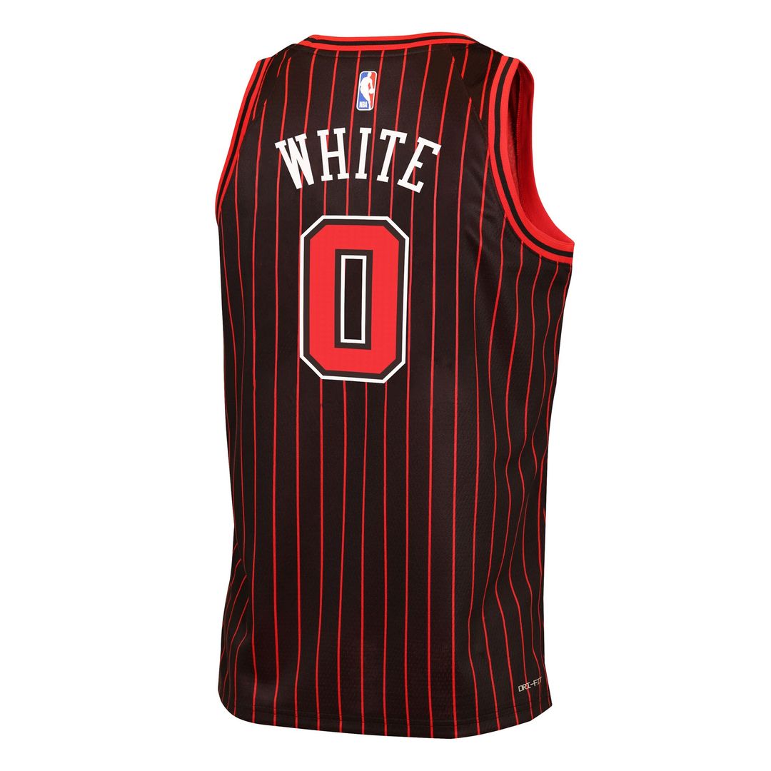 Coby White Chicago Bulls Jordan Brand Youth Swingman Jersey - Statement Edition - Black Official NBA Team Apparel Basketball Fan Gear