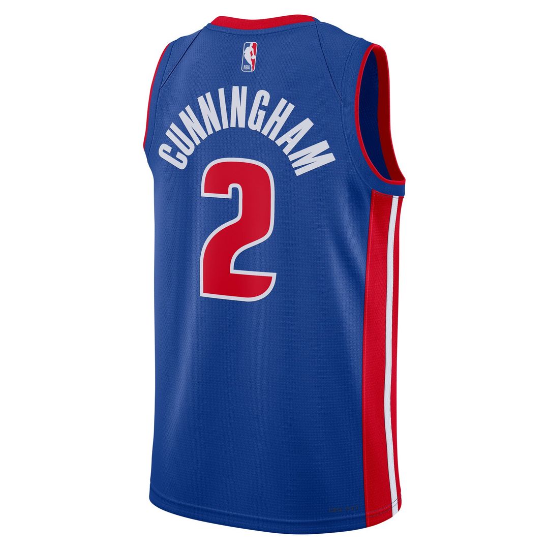Cade Cunningham Detroit Pistons Nike Unisex Swingman Jersey - Icon Edition - Blue Official NBA Team Apparel Basketball Fan Gear