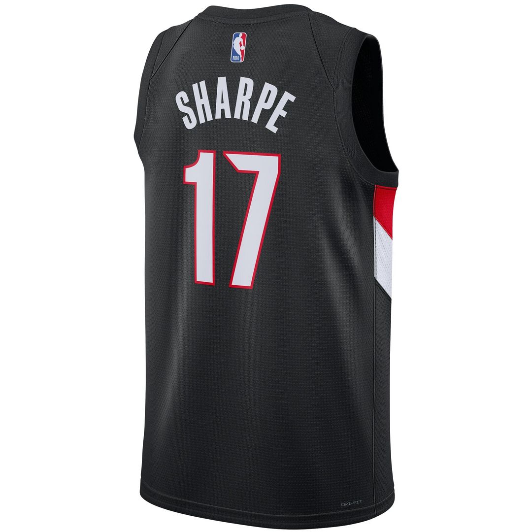 Shaedon Sharpe Portland Trail Blazers Nike Unisex Swingman Jersey - Icon Edition - Black Official NBA Team Apparel Basketball Fan Gear