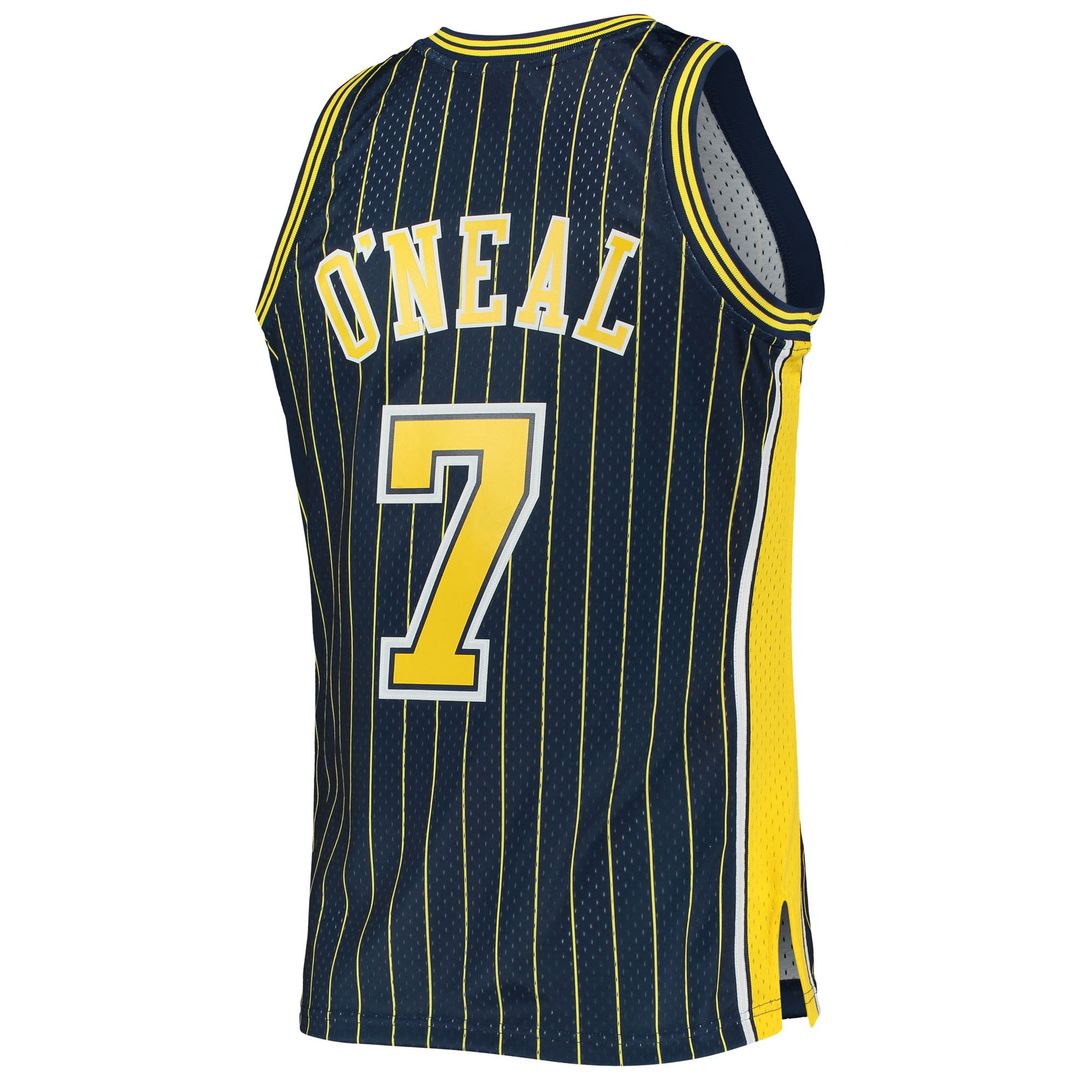 Jermaine O'Neal Indiana Pacers Mitchell & Ness 2003/04 Hardwood Classics Swingman Jersey - Navy Official NBA Team Apparel Basketball Fan Gear