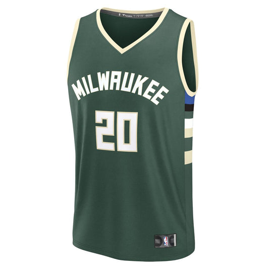 A.J. Green Milwaukee Bucks Fanatics Fast Break Replica Player Jersey - Icon Edition - Hunter Green Official NBA Team Apparel Basketball Fan Gear