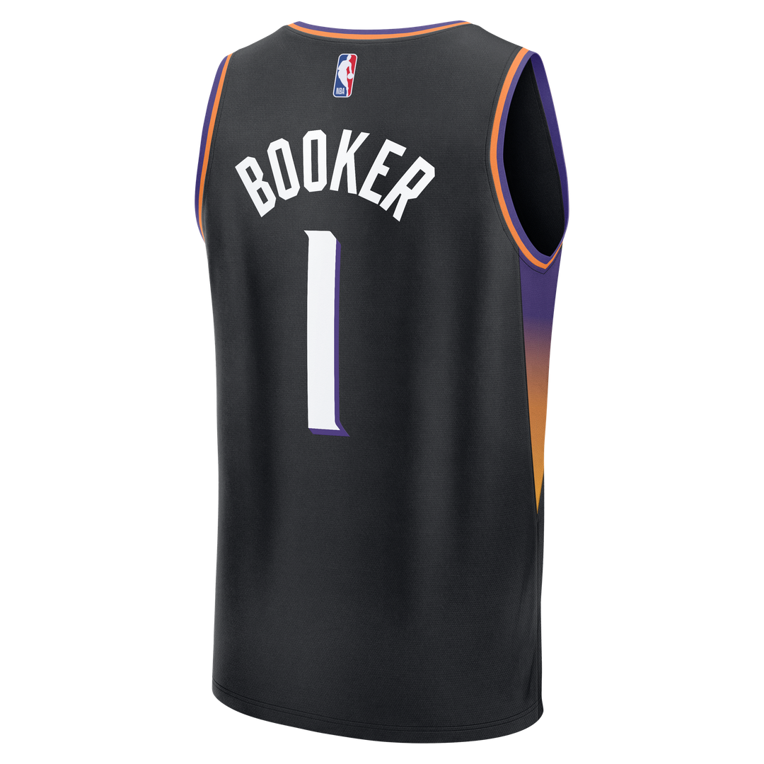 Devin Booker Phoenix Suns Fanatics Youth Fast Break Jersey - Statement Edition - Black Official NBA Team Apparel Basketball Fan Gear