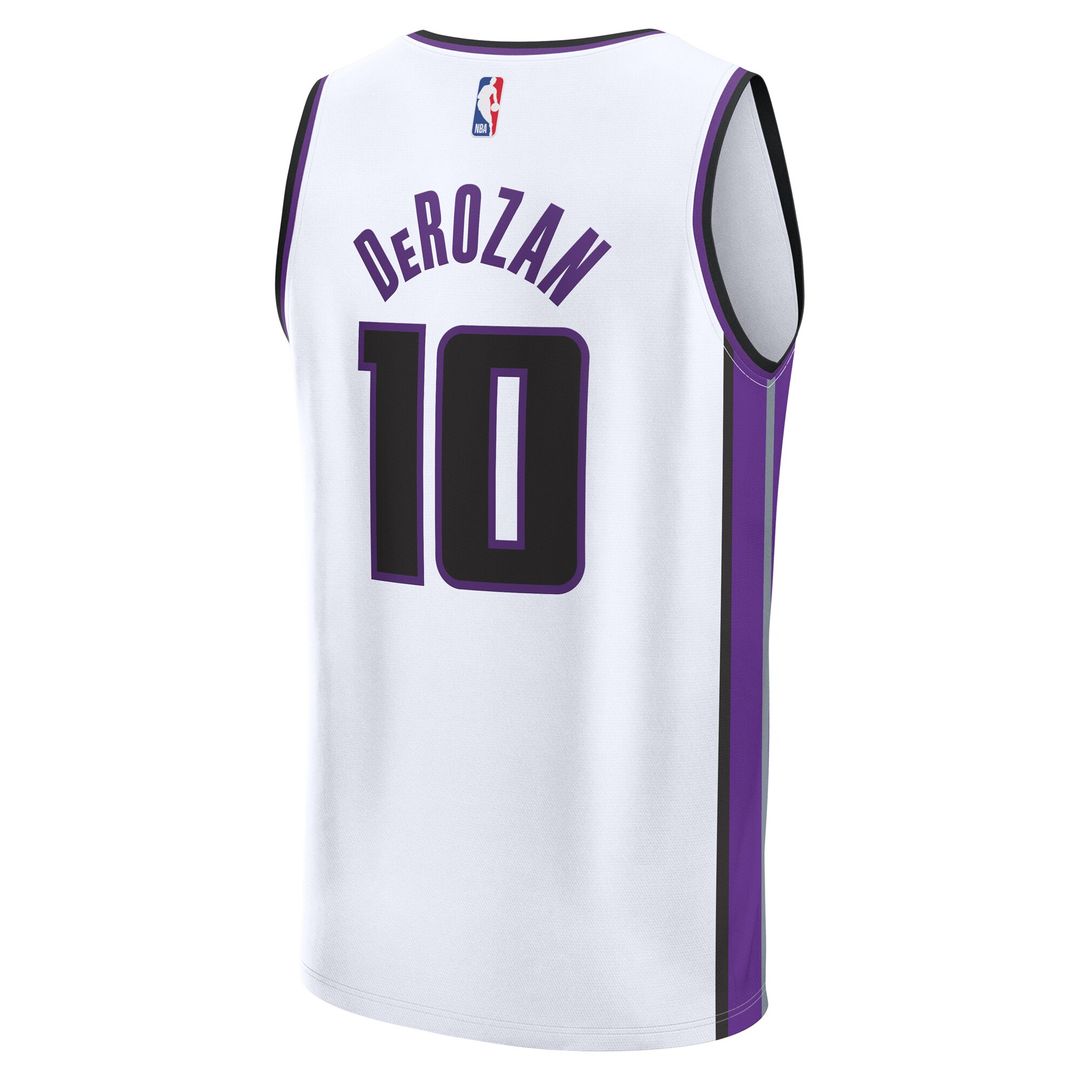 DeMar DeRozan Sacramento Kings Fanatics Youth Fast Break Replica Player Jersey - Association Edition - White Official NBA Team Apparel Basketball Fan