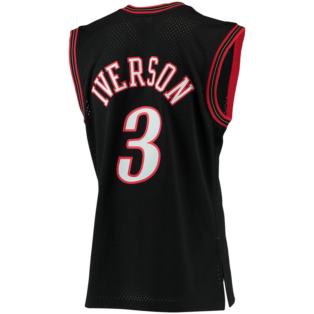 Allen Iverson Philadelphia 76ers Mitchell & Ness 1996/97 Big & Tall Hardwood Classics Swingman Jersey - Red Official NBA Team Apparel Basketball Fan G