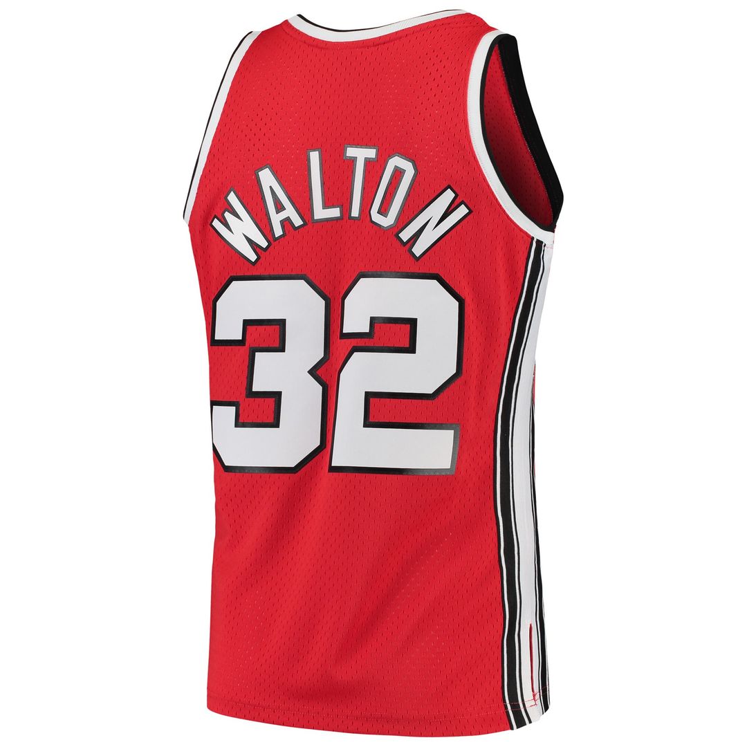 Bill Walton Portland Trail Blazers Mitchell & Ness 1976/77 Hardwood Classics Swingman Jersey - Red Official NBA Team Apparel Basketball Fan Gear