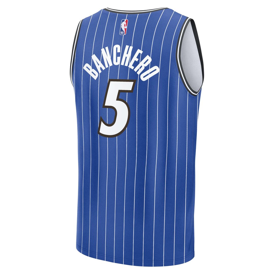 Paolo Banchero Orlando Magic Fanatics Fast Break Replica Player Jersey - Icon Edition - Blue Official NBA Team Apparel Basketball Fan Gear