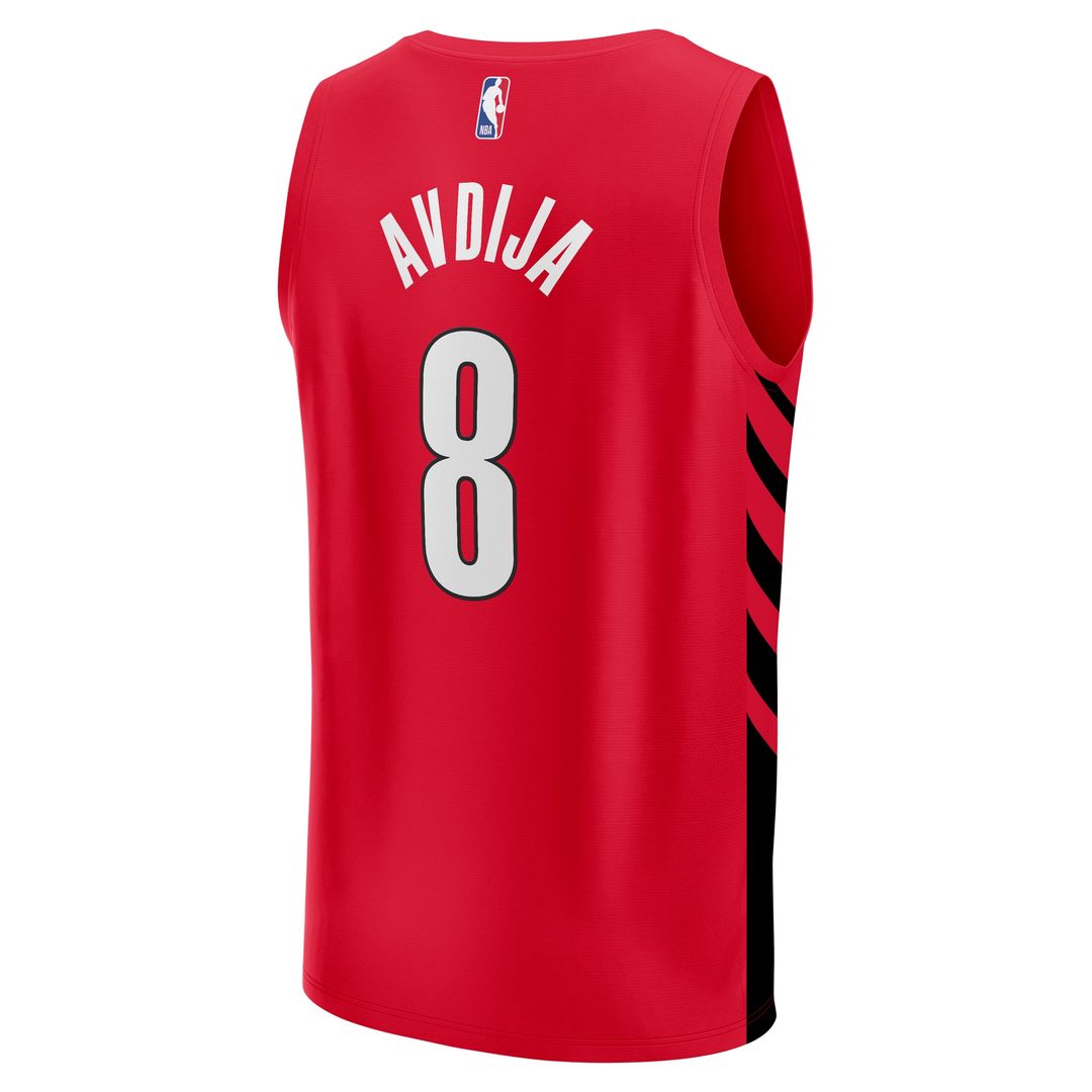 Deni Avdija Portland Trail Blazers Fanatics Fast Break Player Jersey - Statement Edition - Red Official NBA Team Apparel Basketball Fan Gear