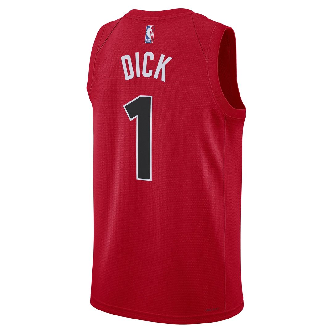 Gradey Dick Toronto Raptors Nike Unisex Swingman Player Jersey - Icon Edition - Red Official NBA Team Apparel Basketball Fan Gear
