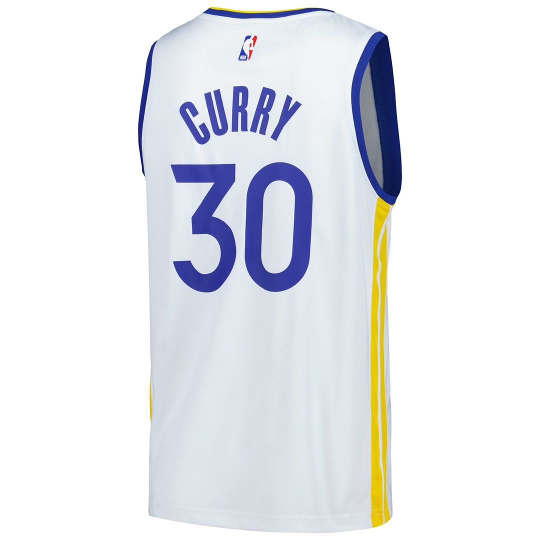 Stephen Curry Golden State Warriors Fanatics Fast Break Replica Player Jersey - Association Edition - White Official NBA Team Apparel Basketball Fan G