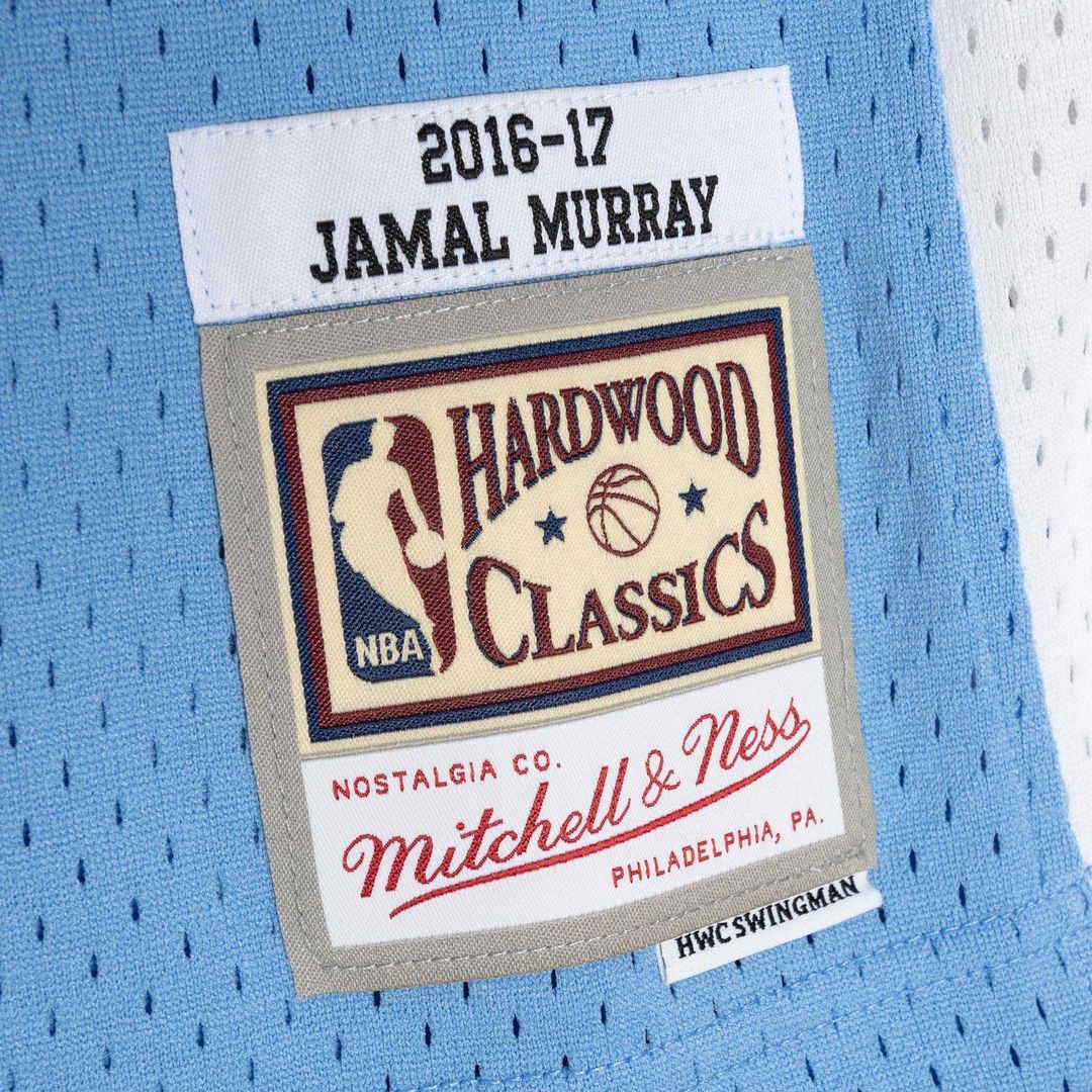 Jamal Murray Denver Nuggets Mitchell & Ness 2016/17 Throwback Swingman Jersey - Powder Blue Official NBA Team Apparel Basketball Fan Gear
