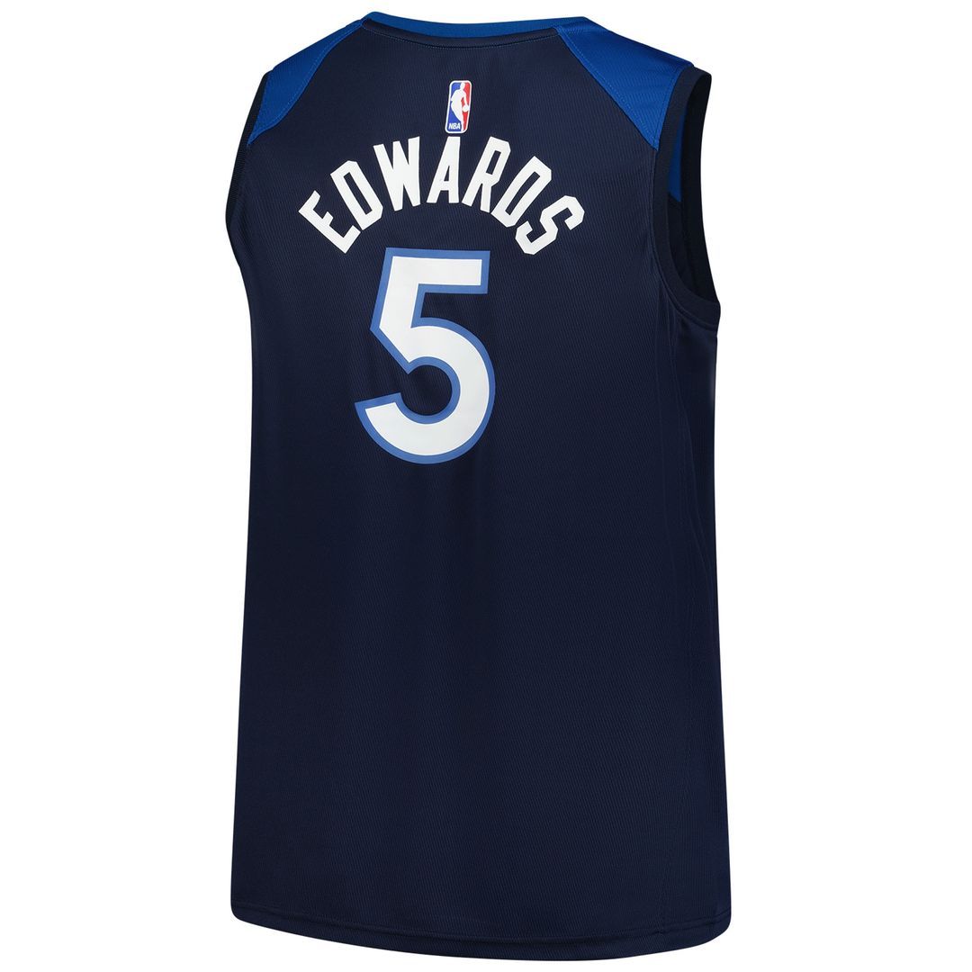Anthony Edwards Minnesota Timberwolves Fanatics Big & Tall Fast Break Jersey - Icon Edition - Navy Official NBA Team Apparel Basketball Fan Gear