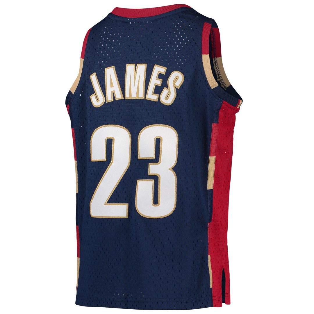 LeBron James Cleveland Cavaliers Mitchell & Ness Youth 2003-04 Hardwood Classics Swingman Jersey - Wine Official NBA Team Apparel Basketball Fan Gear