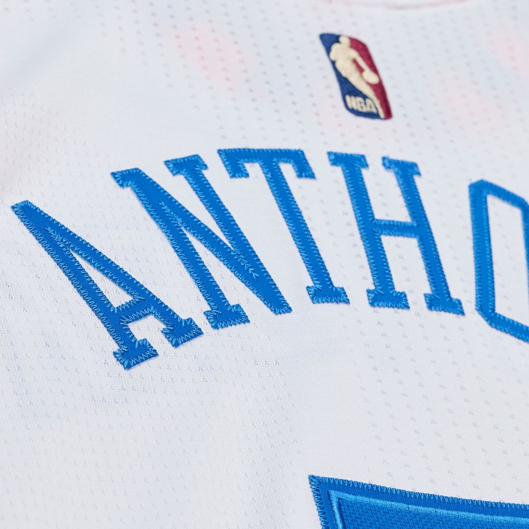 Carmelo Anthony New York Knicks Mitchell & Ness 2015-16 Hardwood Classics Authentic Jersey - White Official NBA Team Apparel Basketball Fan Gear