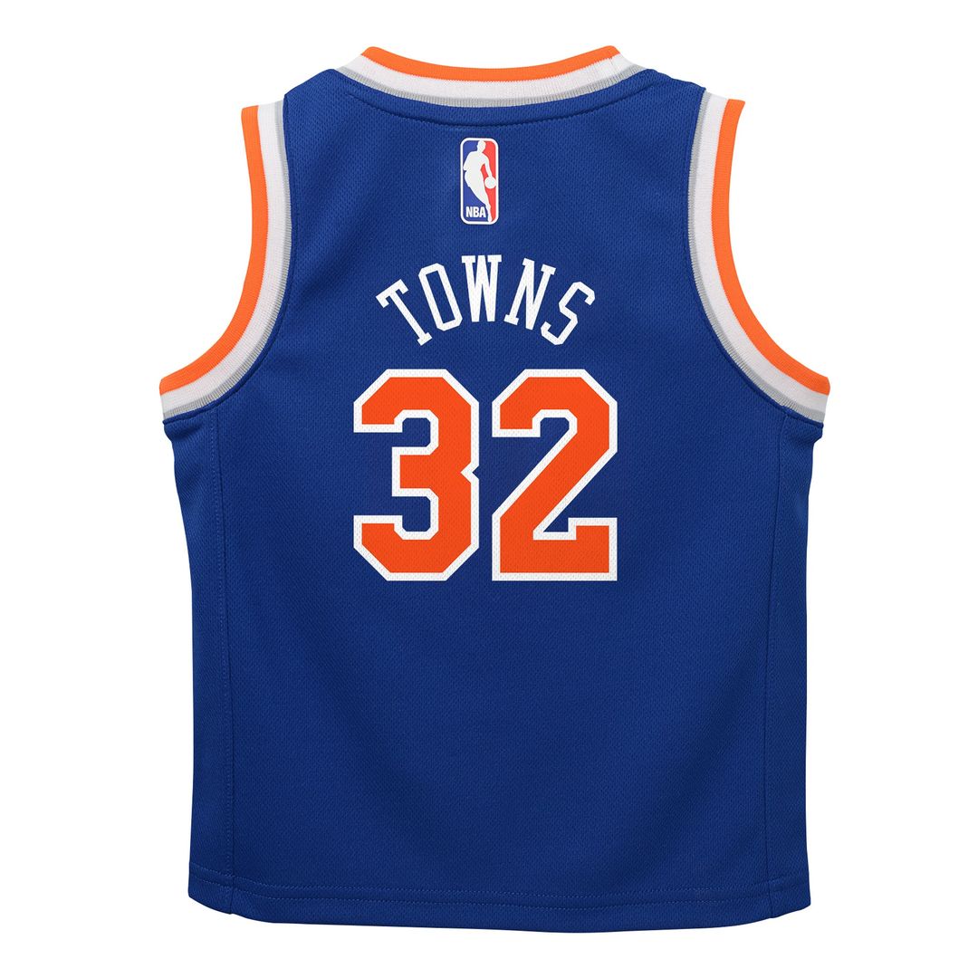 Karl-Anthony Towns New York Knicks Nike Preschool Replica Swingman Jersey - Icon Edition - Blue Official NBA Team Apparel Basketball Fan Gear