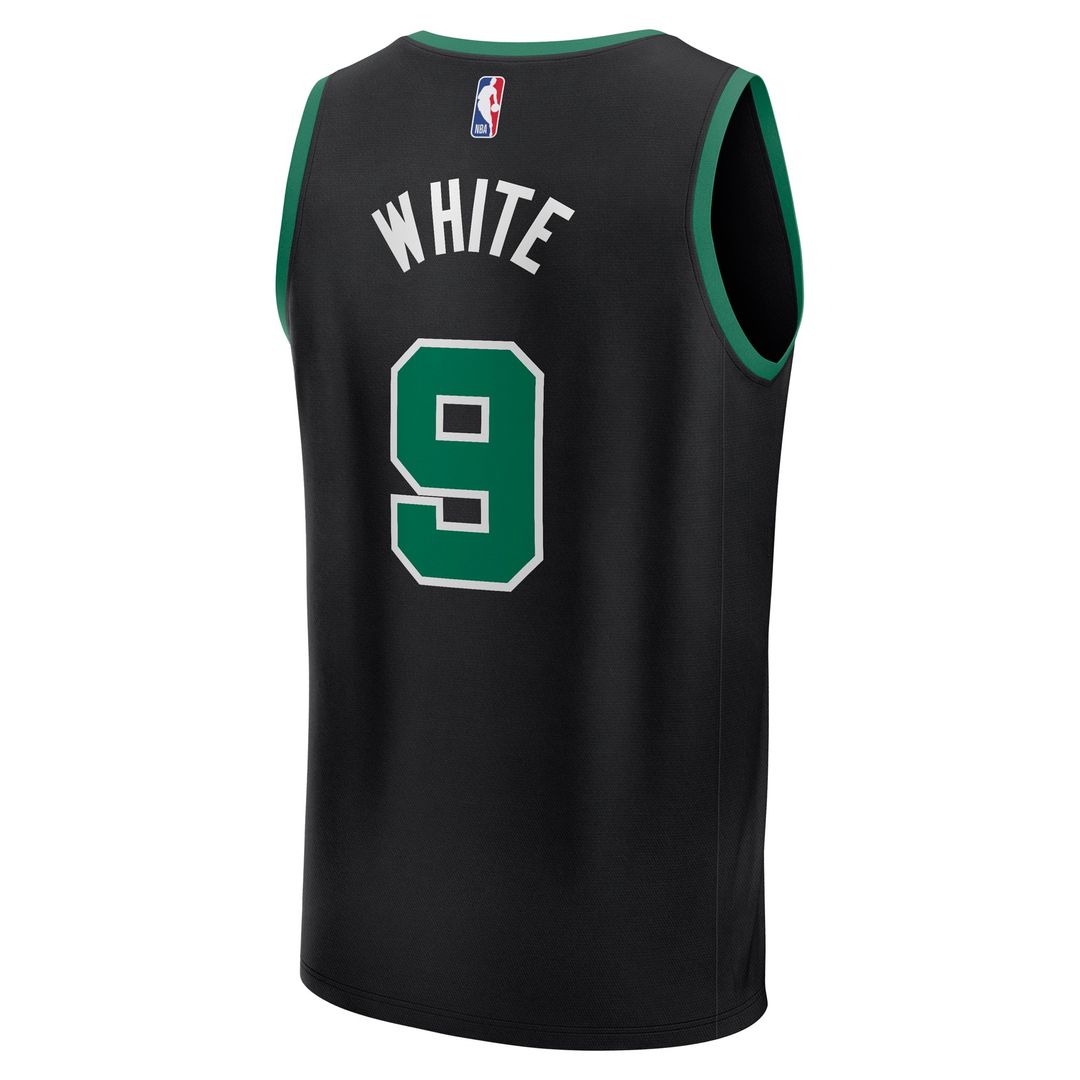 Derrick White Boston Celtics Fanatics Fast Break Replica Player Jersey - Statement Edition - Black Official NBA Team Apparel Basketball Fan Gear