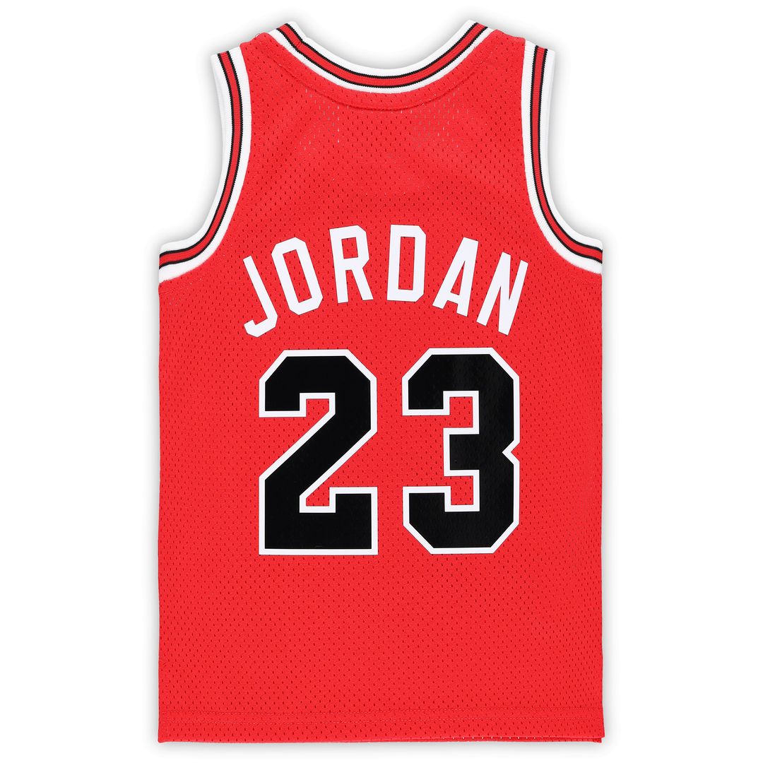Michael Jordan Chicago Bulls Mitchell & Ness Preschool Hardwood Classics 1984/85 Authentic Swingman Jersey - Red Official NBA Team Apparel Basketball