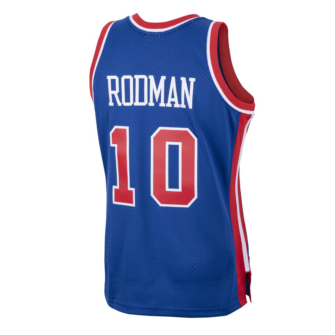 Dennis Rodman Detroit Pistons Mitchell & Ness 1988/89 Hardwood Classics Swingman Jersey - Royal Official NBA Team Apparel Basketball Fan Gear