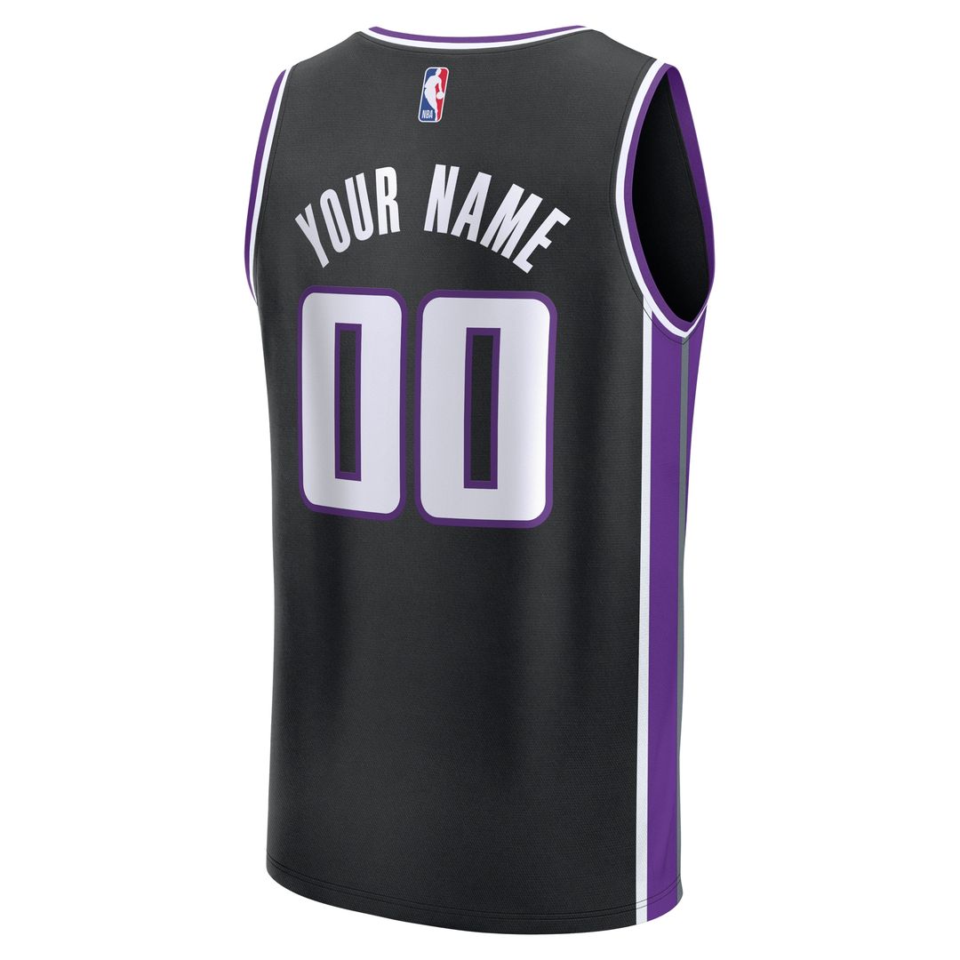 Sacramento Kings Fanatics Youth Fast Break Custom Replica Jersey - Purple - Statement Edition Official NBA Team Apparel Basketball Fan Gear