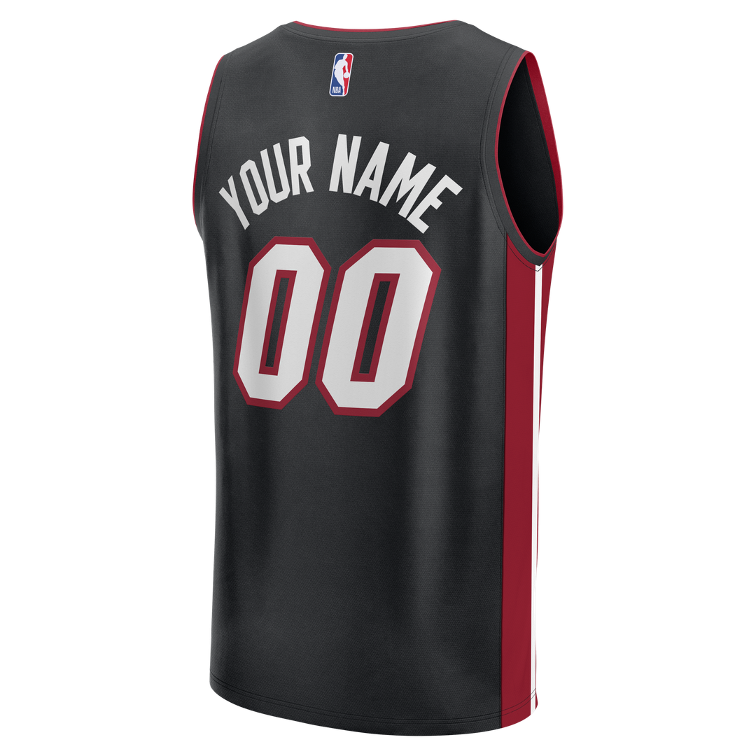 Miami Heat Fanatics Fast Break Custom Jersey - Icon Edition - Red Official NBA Team Apparel Basketball Fan Gear