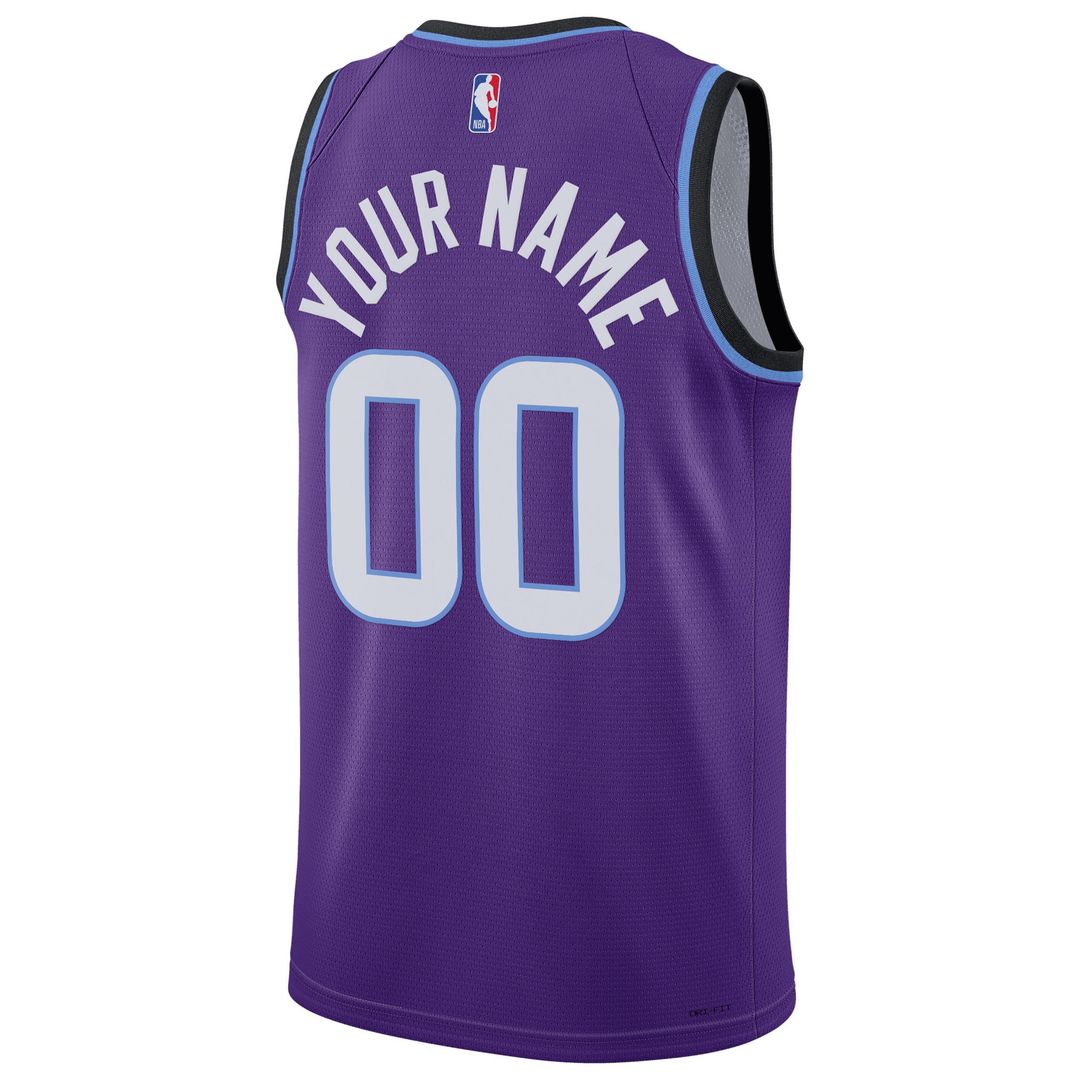 Utah Jazz Nike Unisex Swingman Custom Jersey - Icon Edition - Purple Official NBA Team Apparel Basketball Fan Gear