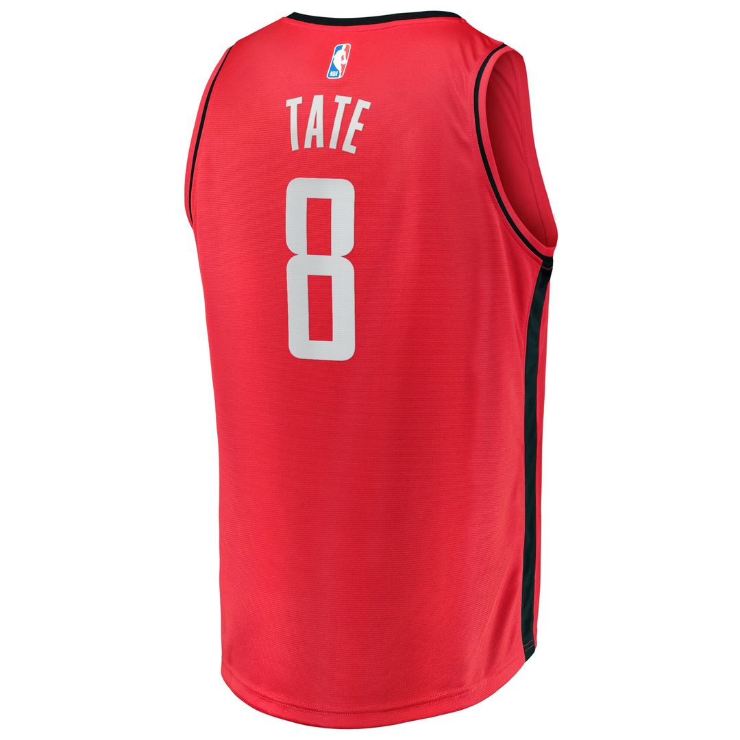 Jae'Sean Tate Houston Rockets Fanatics Fast Break Replica Jersey - Icon Edition - Red Official NBA Team Apparel Basketball Fan Gear
