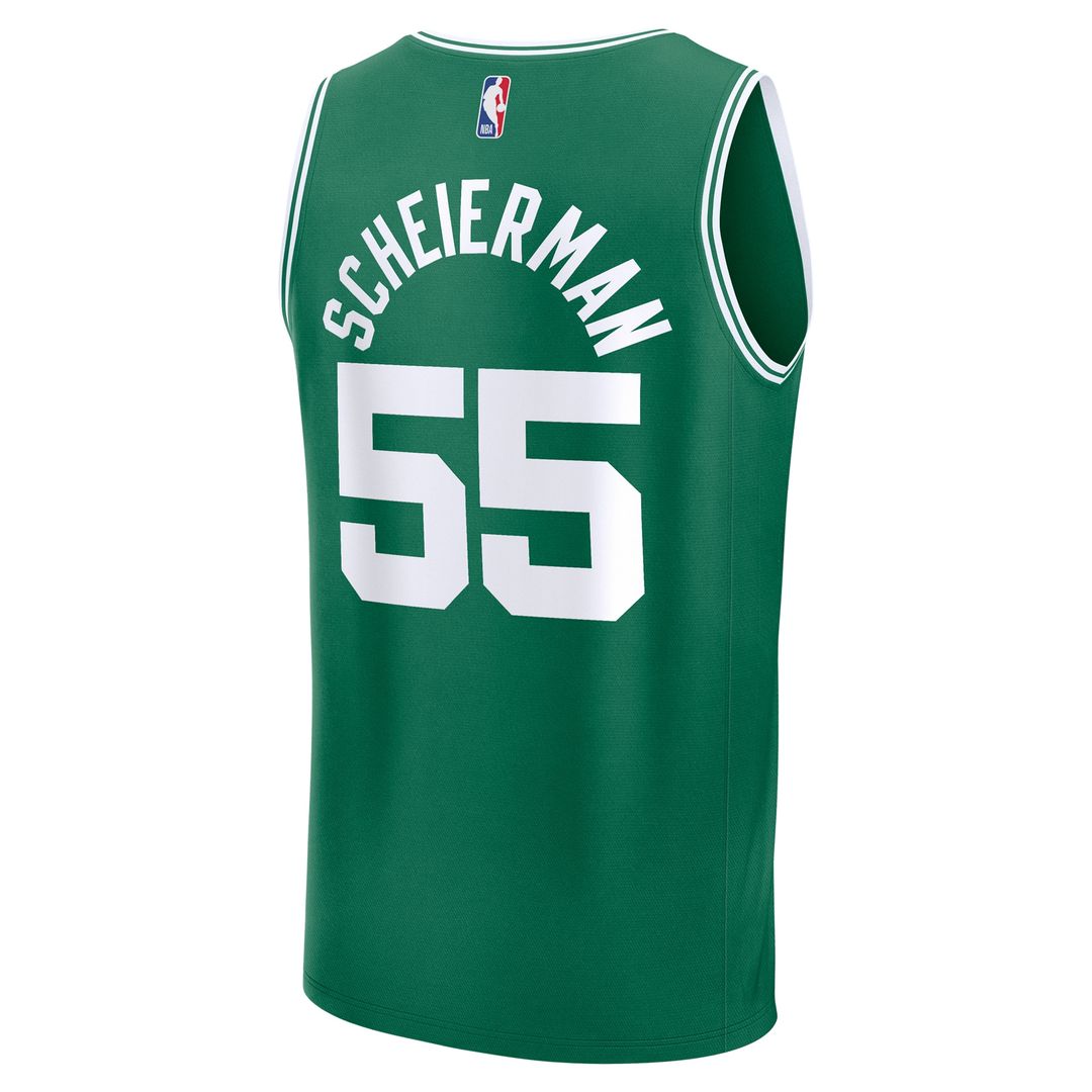 Baylor Scheierman Boston Celtics Fanatics Youth 2024 NBA Draft Fast Break Player Jersey - Icon Edition - Kelly Green Official NBA Team Apparel Basketb