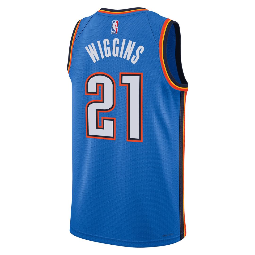 Aaron Wiggins Oklahoma City Thunder Nike Unisex Swingman Jersey - Icon Edition - Blue Official NBA Team Apparel Basketball Fan Gear