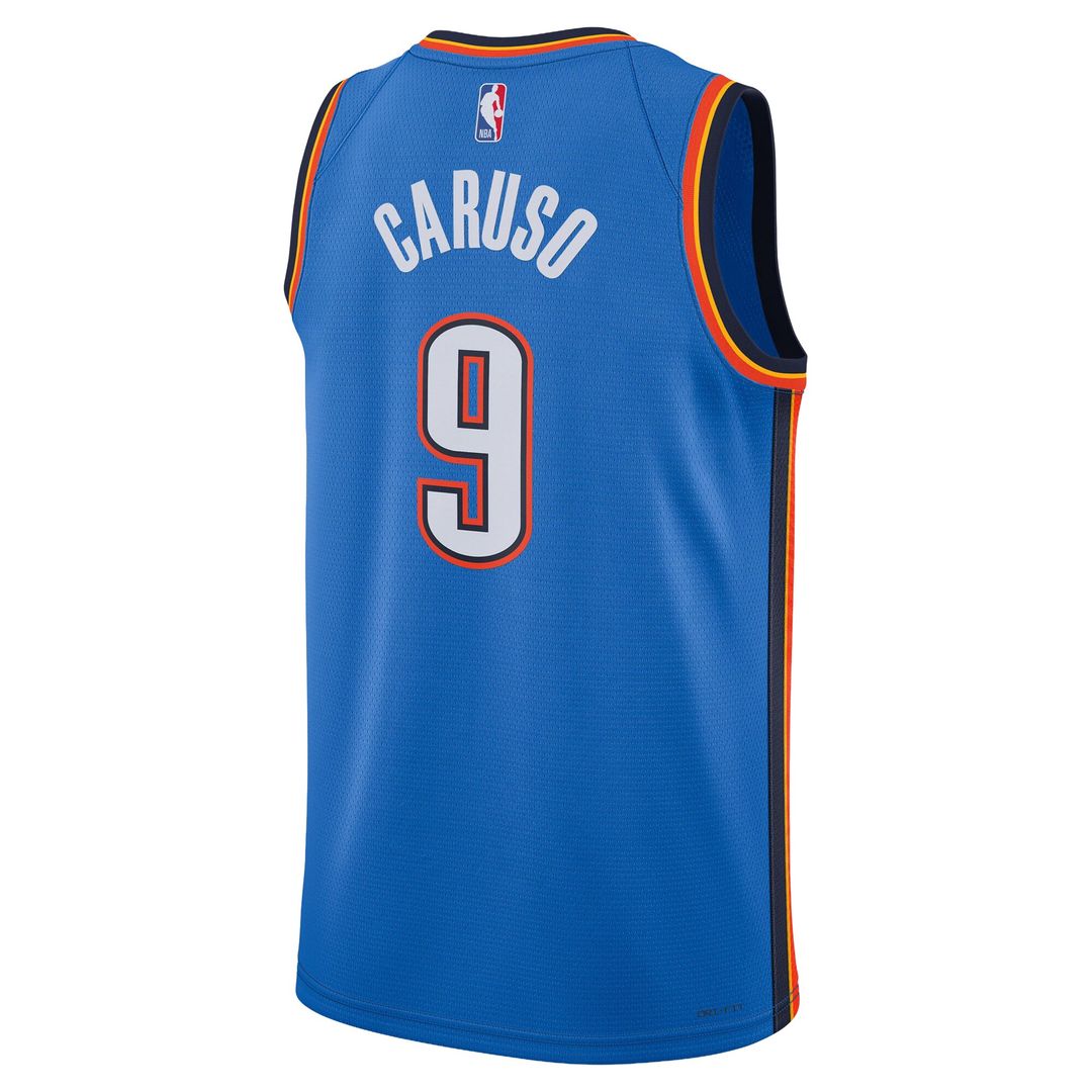 Alex Caruso Oklahoma City Thunder Nike Unisex Swingman Jersey - Icon Edition - Blue Official NBA Team Apparel Basketball Fan Gear