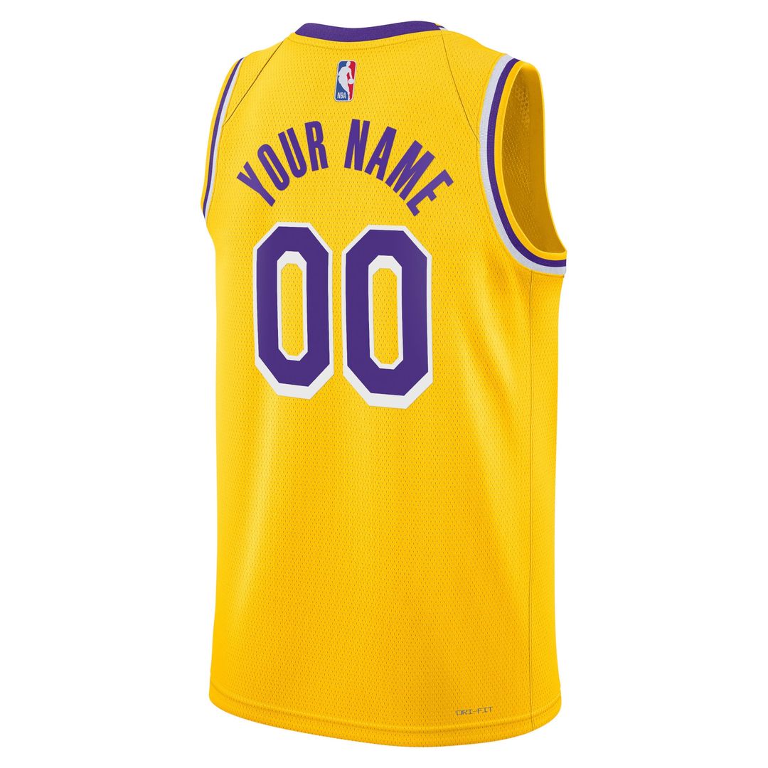 Los Angeles Lakers Nike Unisex Swingman Custom Jersey White - Association Edition Official NBA Team Apparel Basketball Fan Gear
