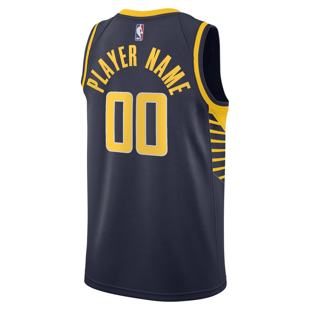 Indiana Pacers Nike Swingman Custom Jersey Navy - Icon Edition Official NBA Team Apparel Basketball Fan Gear