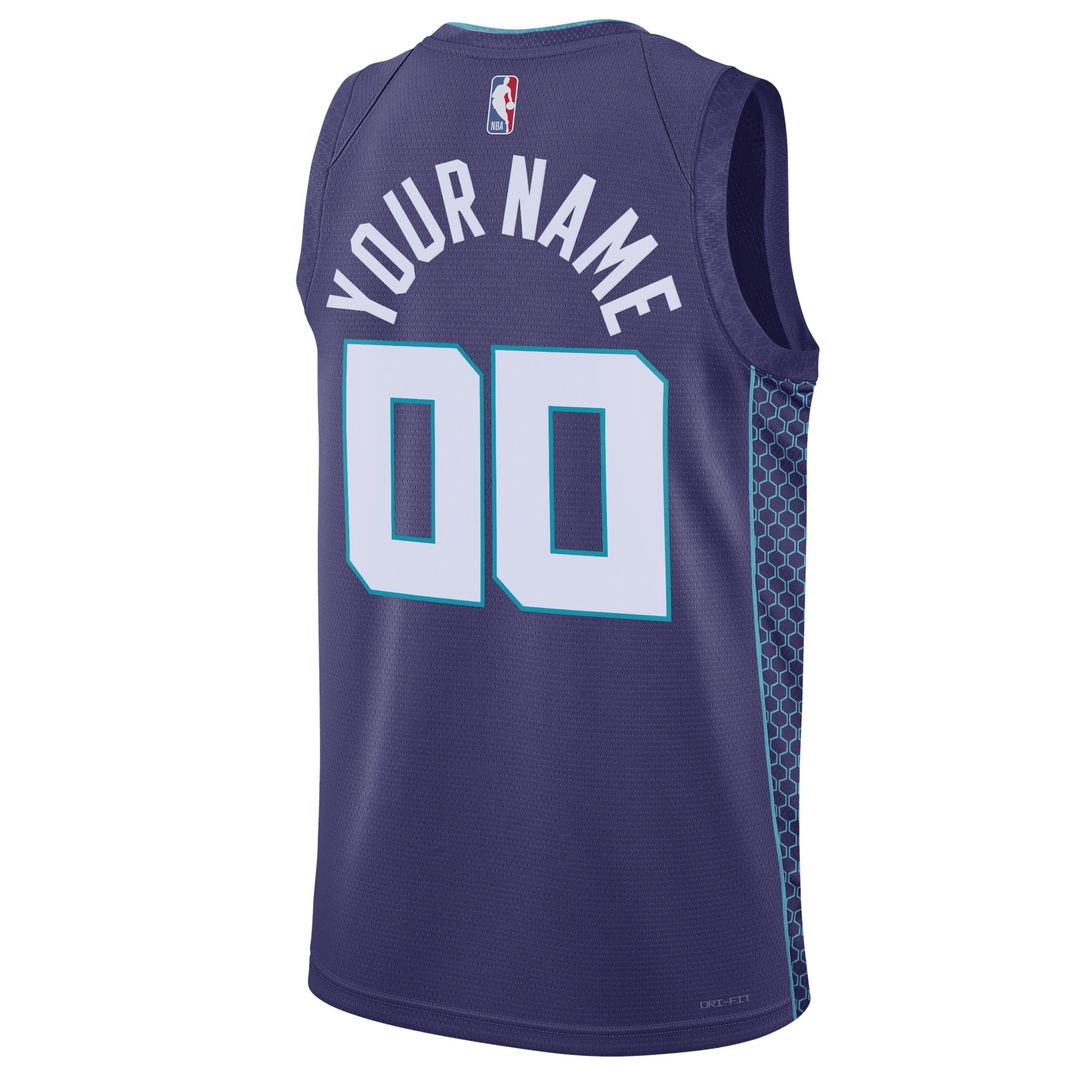 Charlotte Hornets Jordan Brand Unisex 2022/23 Swingman Custom Jersey - Statement Edition - Teal Official NBA Team Apparel Basketball Fan Gear