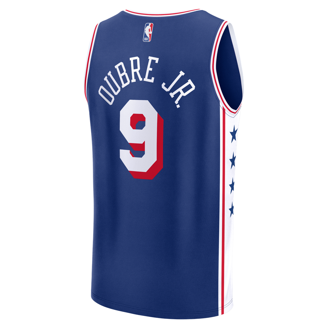 Kelly Oubre Jr. Philadelphia 76ers Fanatics Fast Break Jersey - Icon Edition - Blue Official NBA Team Apparel Basketball Fan Gear