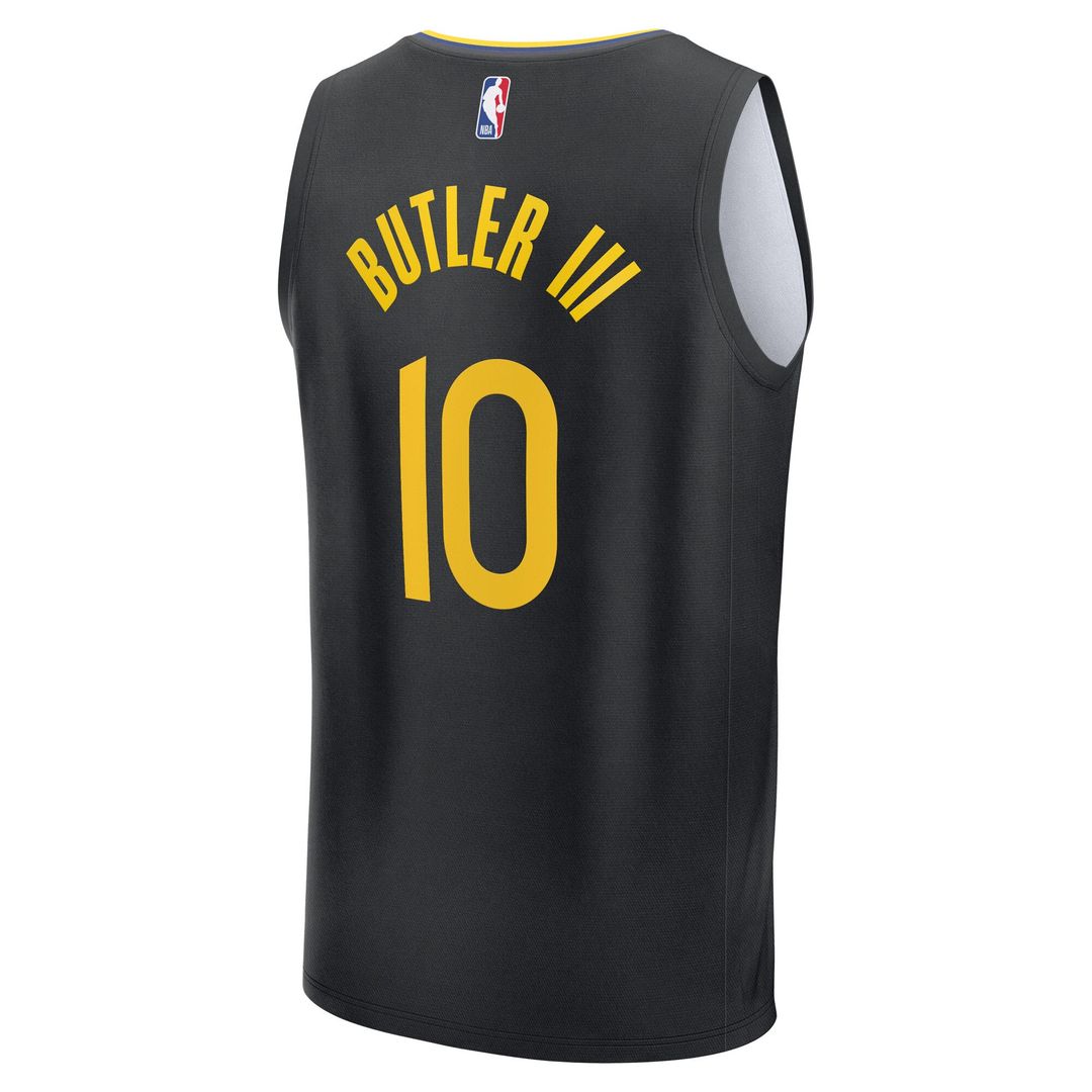 Jimmy Butler III Golden State Warriors Fanatics Fast Break Replica Player Jersey - Statement Edition - Black Official NBA Team Apparel Basketball Fan
