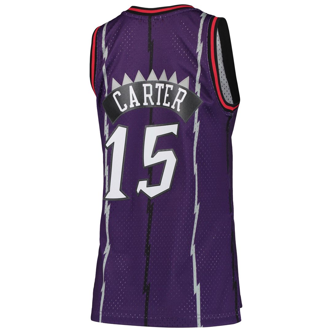 Vince Carter Toronto Raptors Mitchell & Ness Women's 1998/99 Hardwood Classics Swingman Jersey - Purple Official NBA Team Apparel Basketball Fan Gear