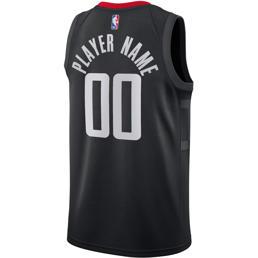 Houston Rockets Jordan Brand Swingman Custom Jersey - Statement Edition - Black Official NBA Team Apparel Basketball Fan Gear