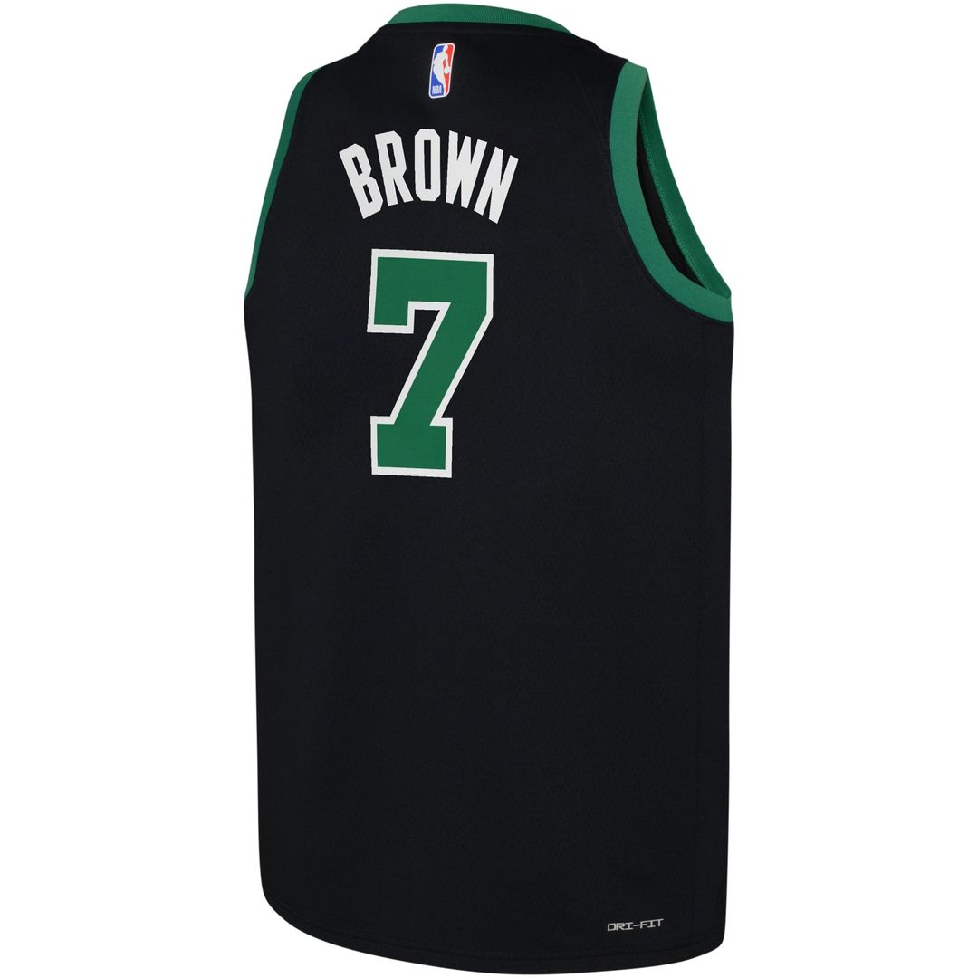 Jaylen Brown Boston Celtics Jordan Brand Youth Swingman Jersey - Statement Edition - Black Official NBA Team Apparel Basketball Fan Gear