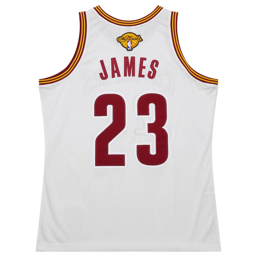 LeBron James Cleveland Cavaliers Mitchell & Ness 2015/16 Hardwood Classics Authentic Jersey - White Official NBA Team Apparel Basketball Fan Gear