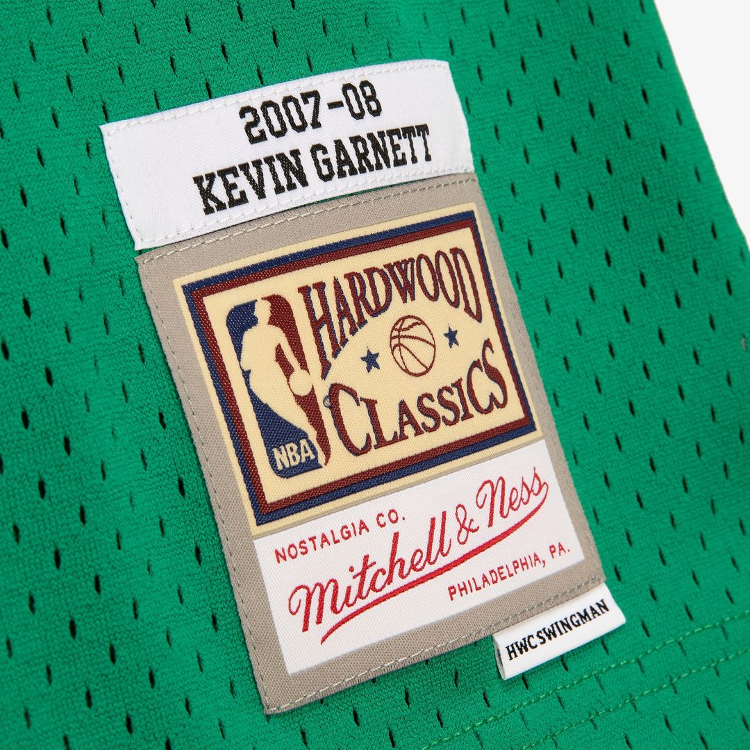 Kevin Garnett Boston Celtics Mitchell & Ness 2007-08 Hardwood Classics Swingman Jersey - Kelly Green Official NBA Team Apparel Basketball Fan Gear