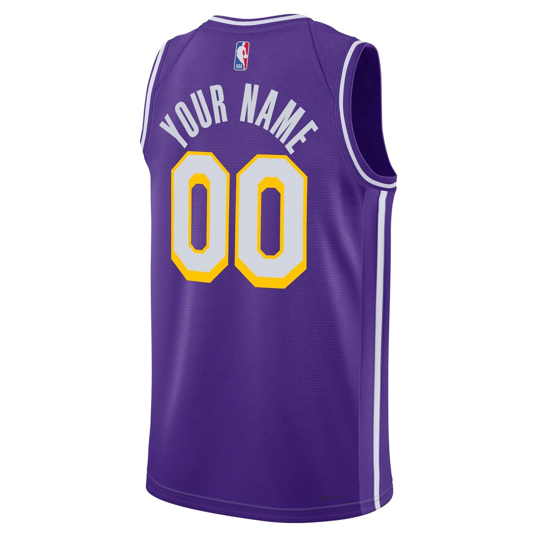 Los Angeles Lakers Jordan Brand Unisex Swingman Custom Jersey - Statement Edition - Purple Official NBA Team Apparel Basketball Fan Gear
