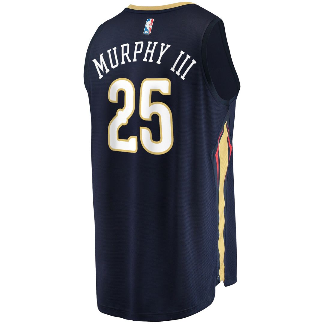 Trey Murphy III New Orleans Pelicans Fanatics Fast Break Replica Jersey - Icon Edition - Navy Official NBA Team Apparel Basketball Fan Gear