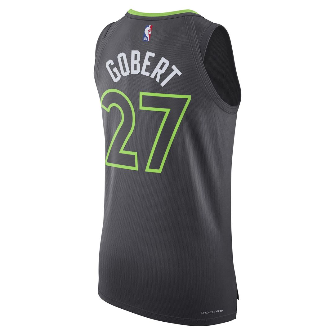 Rudy Gobert Minnesota Timberwolves Jordan Brand Authentic Jersey - Statement Edition - Anthracite Official NBA Team Apparel Basketball Fan Gear