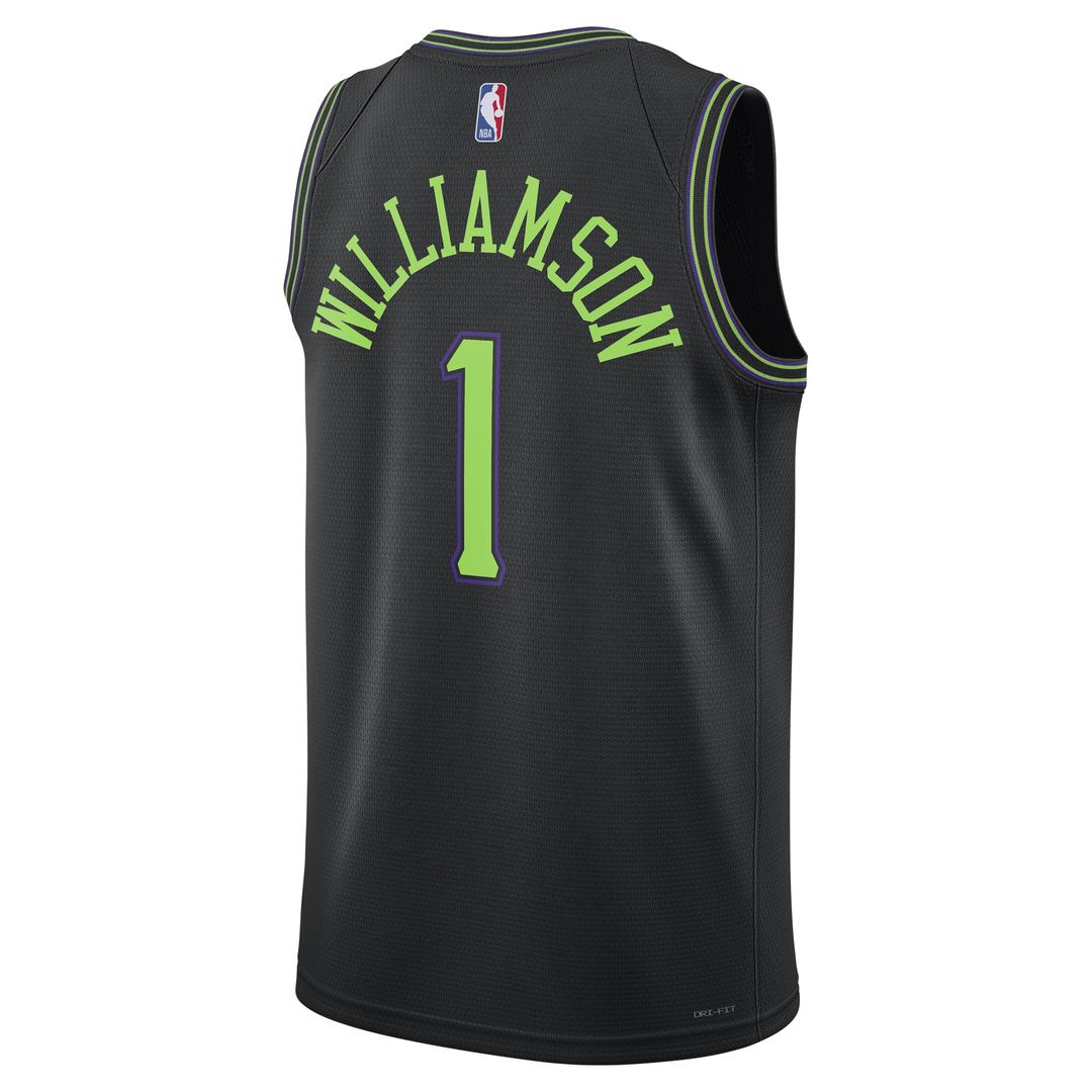 Zion Williamson New Orleans Pelicans Nike Unisex 2025/26 Swingman Jersey - Black - City Edition Official NBA Team Apparel Basketball Fan Gear