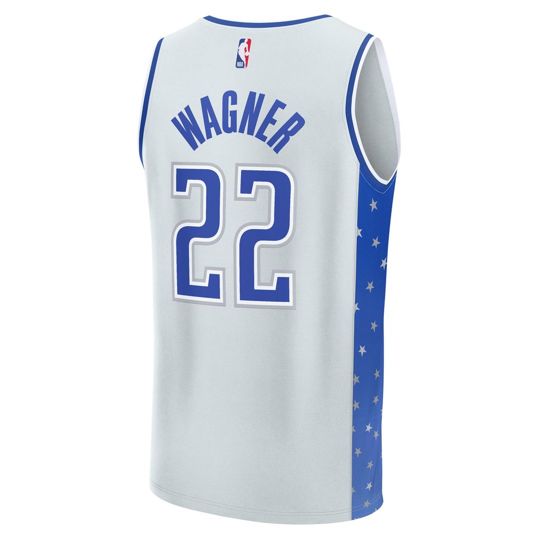 Franz Wagner Orlando Magic Fanatics 2025/26 City Edition Fast Break Jersey - Silver Official NBA Team Apparel Basketball Fan Gear