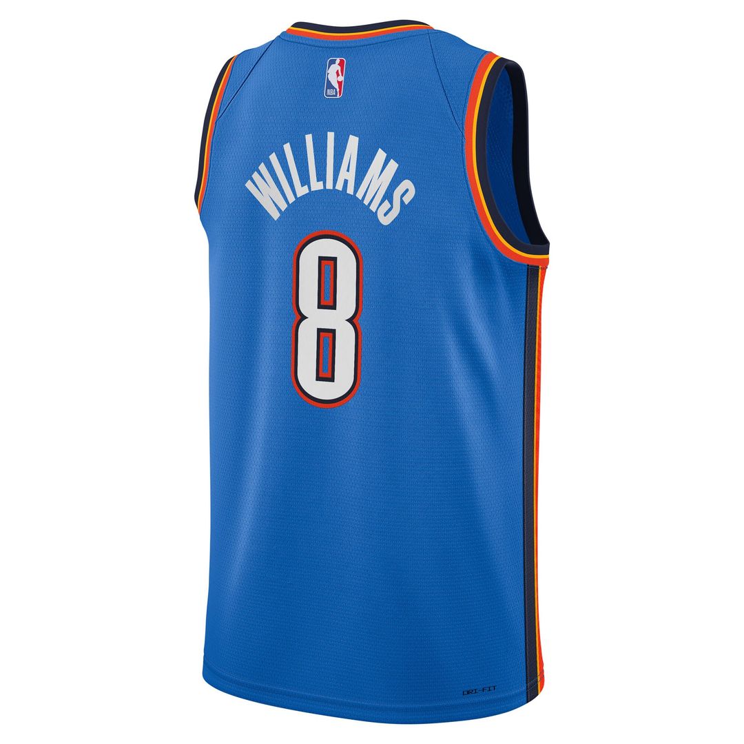 Jalen Williams Oklahoma City Thunder Nike Youth Swingman Jersey - Icon Edition - Blue Official NBA Team Apparel Basketball Fan Gear