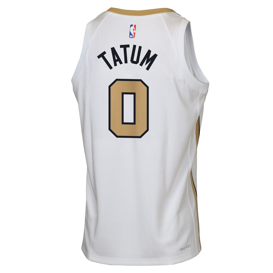 Jayson Tatum Boston Celtics Nike Youth 2025/26 City Edition Swingman Jersey - White Official NBA Team Apparel Basketball Fan Gear