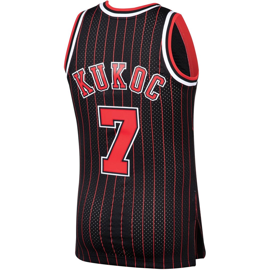 Toni Kukoc Chicago Bulls Mitchell & Ness 1995/96 Hardwood Classics Swingman Jersey - Black Official NBA Team Apparel Basketball Fan Gear