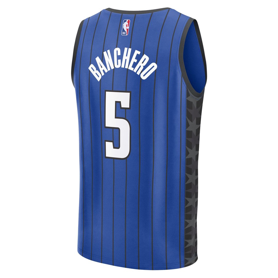 Paolo Banchero Orlando Magic Fanatics Fast Break Replica Player Jersey - Statement Edition - Blue Official NBA Team Apparel Basketball Fan Gear