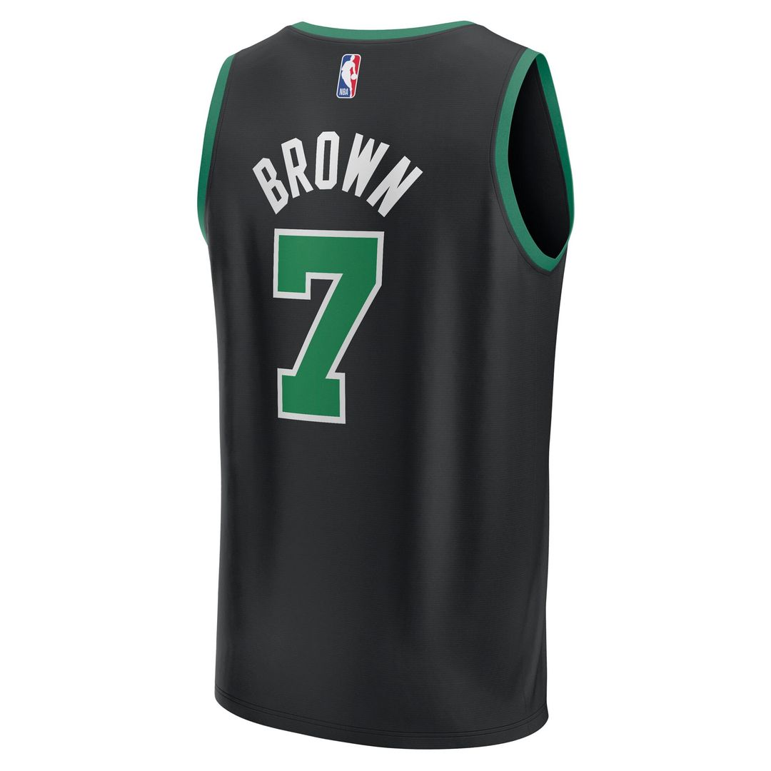 Jaylen Brown Boston Celtics Fanatics Youth Fast Break Replica Player Jersey - Statement Edition - Black Official NBA Team Apparel Basketball Fan Gear