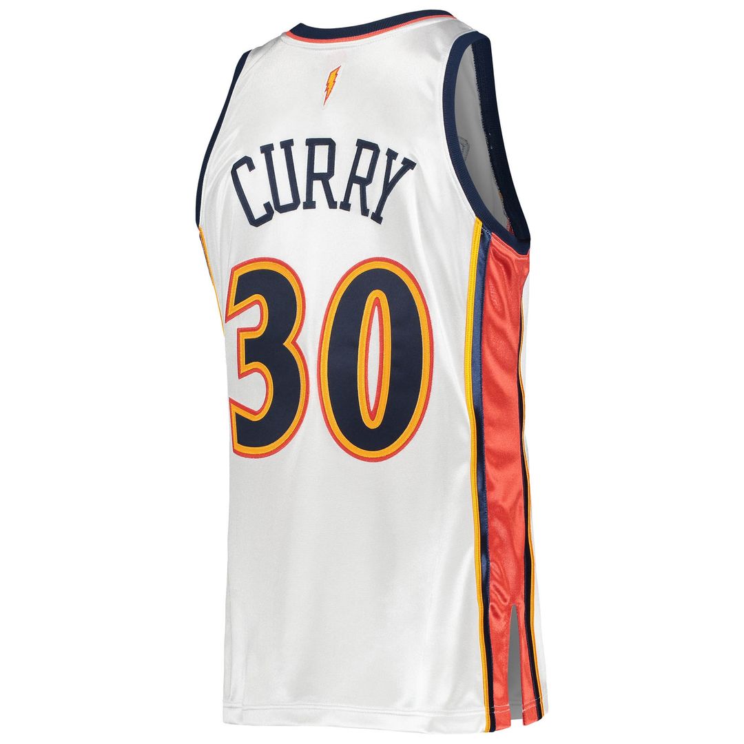 Stephen Curry Golden State Warriors Mitchell & Ness 2009/10 Hardwood Classics Authentic Jersey - White Official NBA Team Apparel Basketball Fan Gear